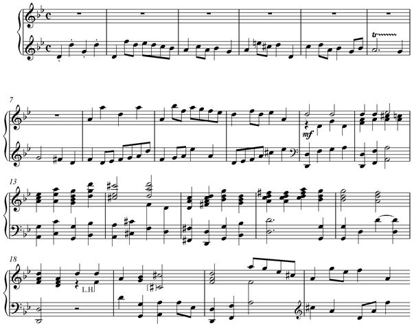 Notation incipit page 1
