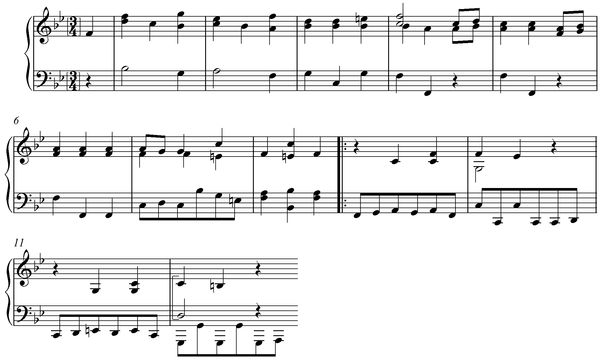 Notation incipit page 1