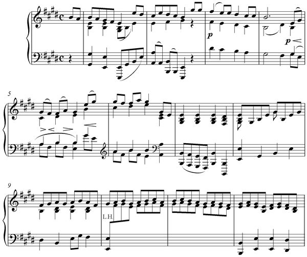 Notation incipit page 1