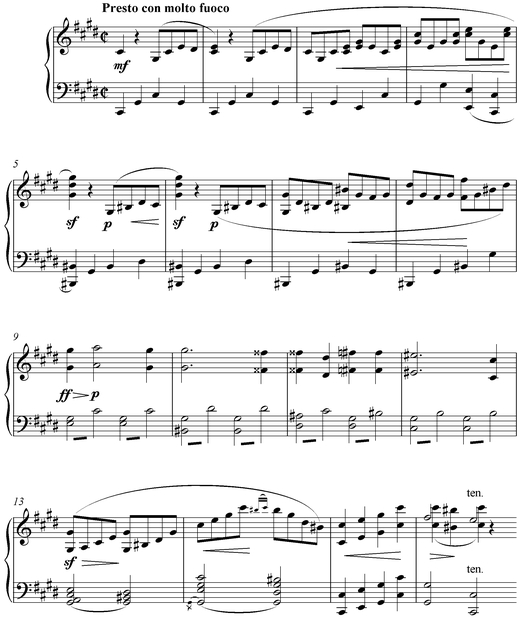 Notation incipit page 1