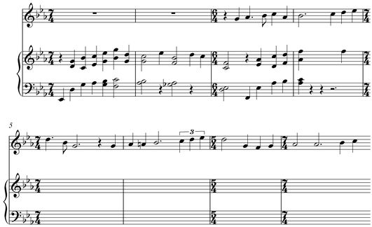Notation incipit page 1